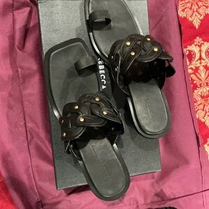 Rebecca Minkoff  studded toe loop woman’s sandal